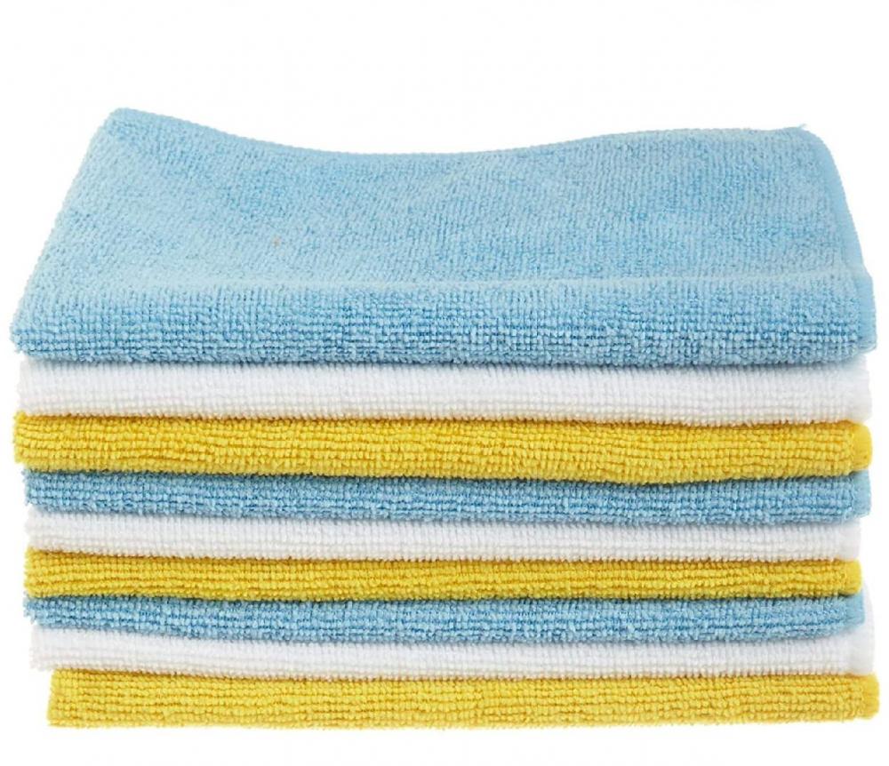 Blue White Yellow Microfiber Wipes Blue White Yellow Microfiber Wipes