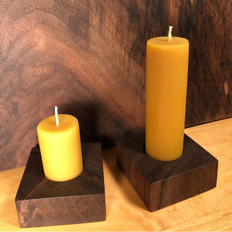 Venda por atacado grande beeswax pilar velas a granel