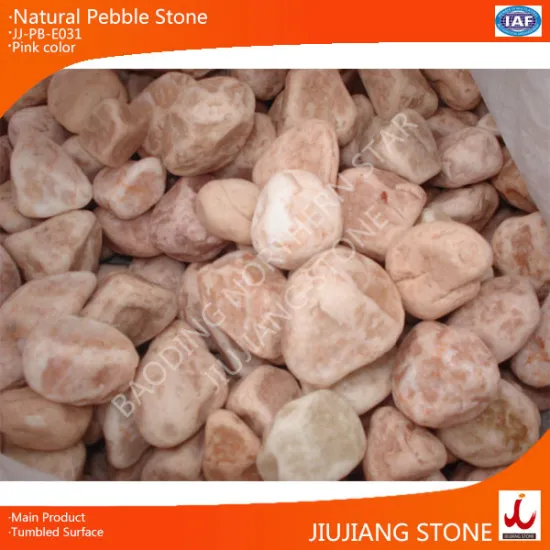 gardening stone/smooth pink pebbles/pebbles for bathroom