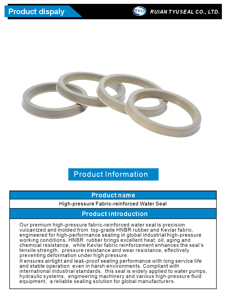 oil seal with cloth insert