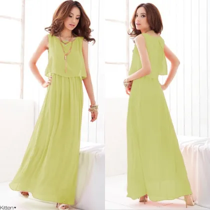 Hot sale Bohemian Style Chiffon Long Beach Skirt