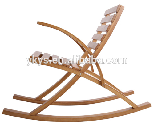 Wooden outdoor lounge chair