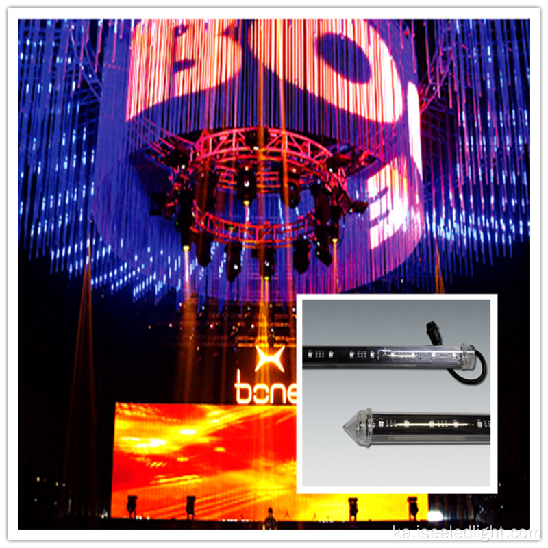 3D DMX LED Meteor Lights Decoration LED მილის