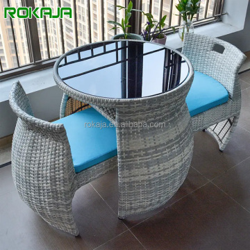 Tavolo da esterno e sedia da esterno rattan per giardino, patio o balcone