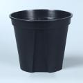 Simple solid color plastic flower pot