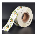 Self adhesive coated paper sticker label