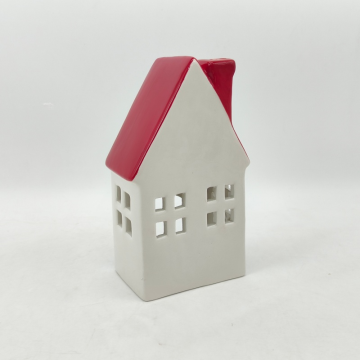 Ceramic House Tealight Candle Holder