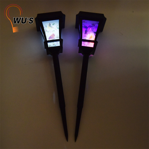 3D Solar waterproof torches landscape light garden led lights outdoor