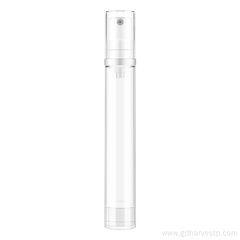 Cosmetic Plastic 15ml Clear Airless Spray Pump Bottle