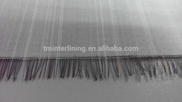 hair canvas fabric HR810 for suits high quality real horse hair interlining