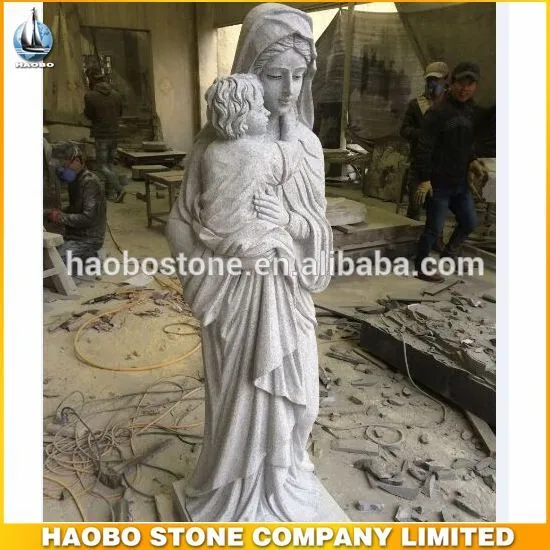 Haobo Stone Life Size Granite Carving Madonna Sculpture