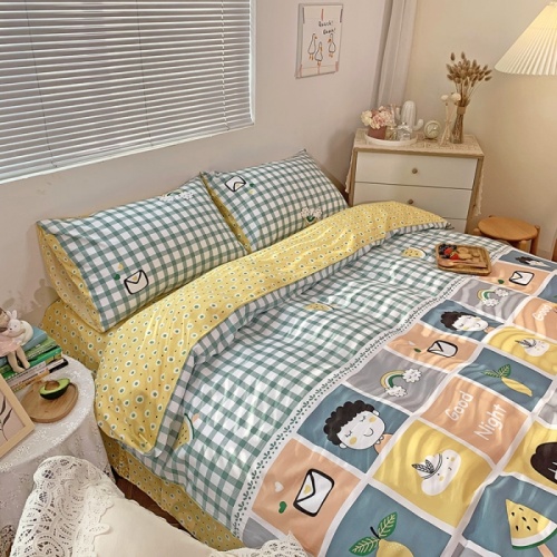 Conjuntos de ropa de cama de algodón de dibujos animados ANIMAL Comfort para niños