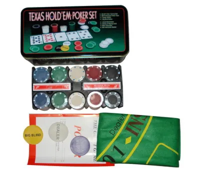 200 PCS Texas Hold'em Poker Chip Set