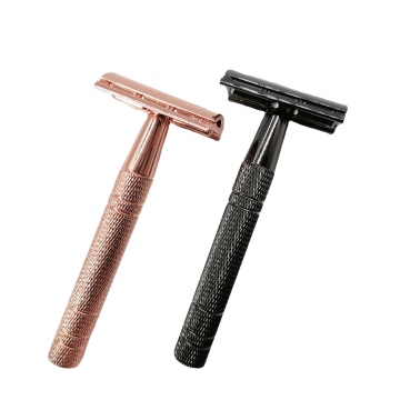 Affordable and Premium Quality Female Matte Rose Gold Stainless Steel Safety Razor Shaver - Hot Sale Offer