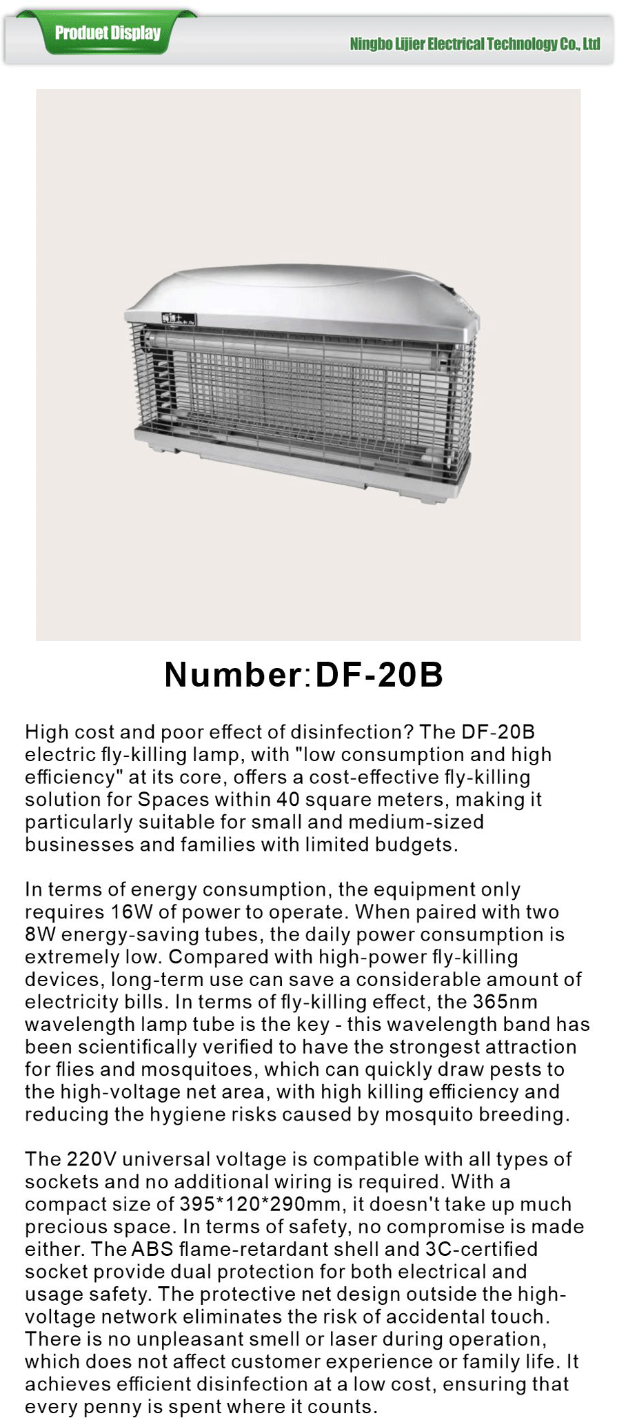 Doctor Fly Fly-killing Lamp-xiangqing1-LJE016