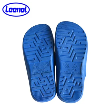 LN-7101B Black Color Cleanroom Antistatic ESD SPU Slippers