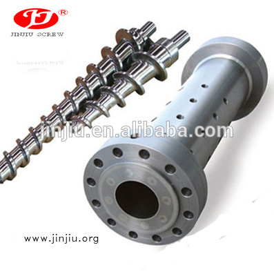 Rubber screw barrel for rubber extruder machine