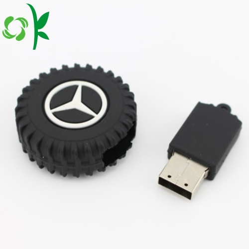 Soft 3D Silicone USB Flash Drive Cover disesuaikan