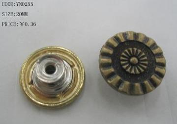 Metal Jeans Button