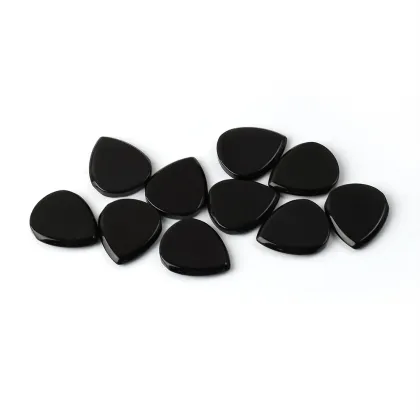 Wholesale High Quality Polished Shield Black Obsidian Gems