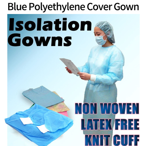 Disposable Isolation Gown Polypropylene Lab Gowns