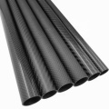 3K Twill tecida fosco de fibra de fibra de carbono oco