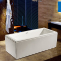 Aqua Eden Alcove Tub Indoor Adult Freestanding Tub Square Acrylic Bathtub