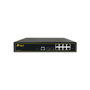 10-port full gigabit managed PoE switch