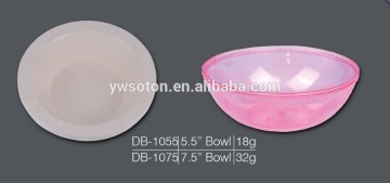 Round Plastic Serving Bowls, Party Snack or Salad Bowl Food Container