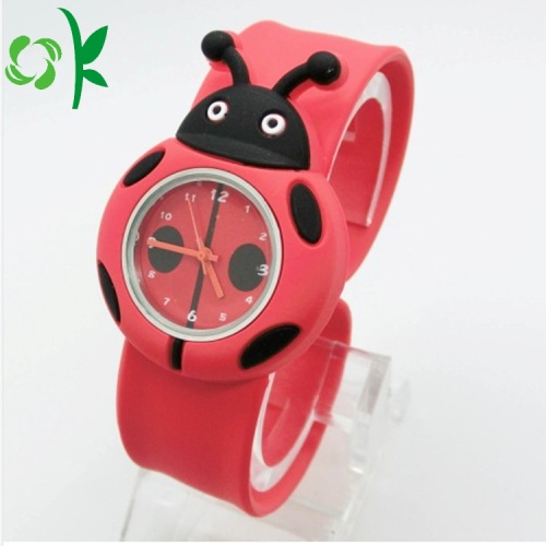 Kartun Hewan Bentuk Silicone Watch Bands Slap Bracelet