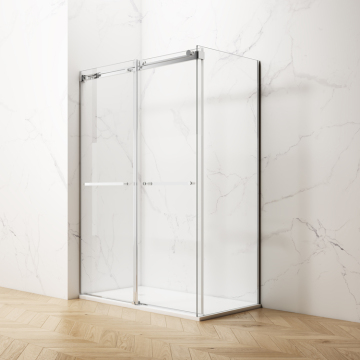 Shower Enclosure Frameless Bypass Sliding Door