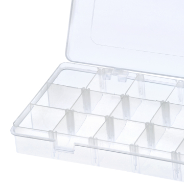 Transparent Plastic Portable Multi-Functional Tool Box for Fishing Equipment Storage