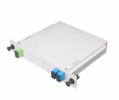 Fiber Optic 1x4 1x8 SC APC Casette Optical Insert Type PLC Splitter
