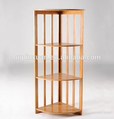 american style wooden bamboo storage rack for bathroom