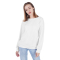 Equipaggio pullover a manica lunga con cappuccio da donna