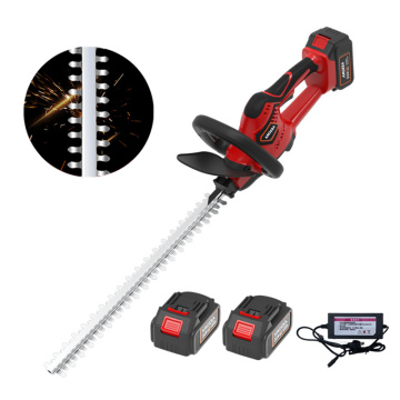 Double Blade Cordless Lithium Battery Electric Hedge Trimmer