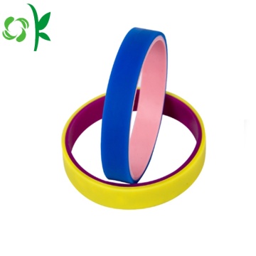 Elegant 2 Layer Student Sport Silicone Straps Bracelet