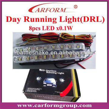 High brightness LED car daytime running lights with 8 pcs led