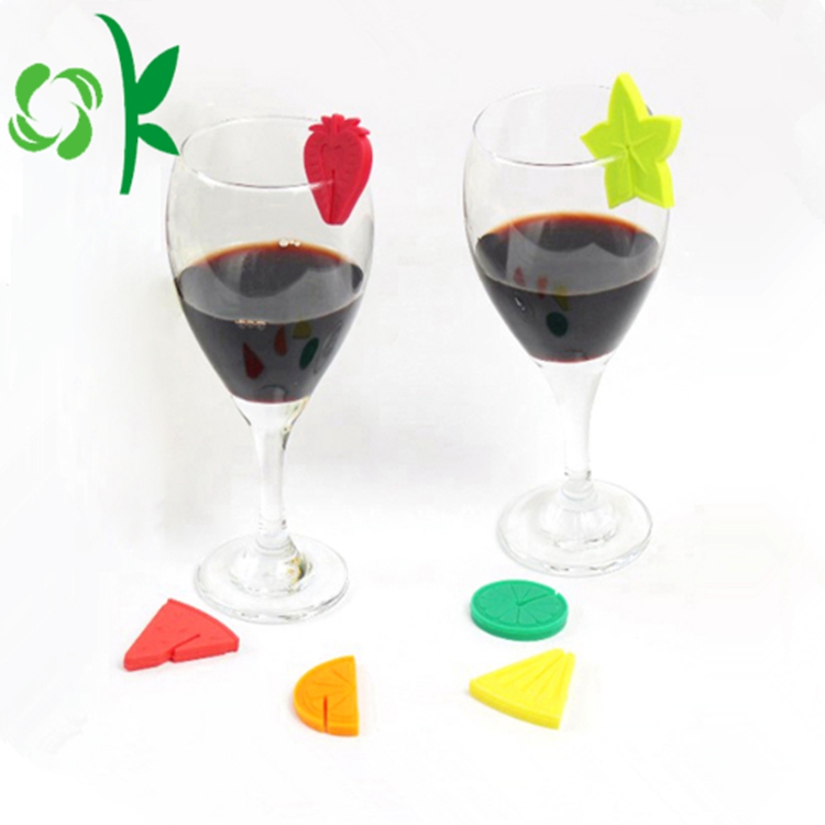 Food Grade Silicone Identification Markers Wine Cup Stamps