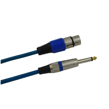 Kabel 3pin xlr mic berkualitas tinggi pria ke kabel audio hifi hitam betina OEM kabel ekstensi fleksibel khusus