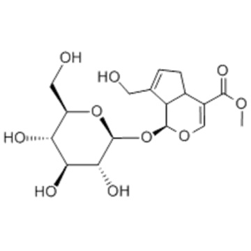 Cyclopenta[c]pyran-4-carboxylicacid, 1-(b-D-glucopyranosyloxy)-1,4a,5,7a-tetrahydro-7-(hydroxymethyl)-,methyl ester,( 57251673,1S,4aS,7aS)- CAS 24512-63-8