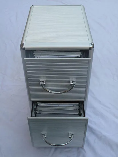 Aluminum CD/DVD storage case,hard abs cd box with drawers