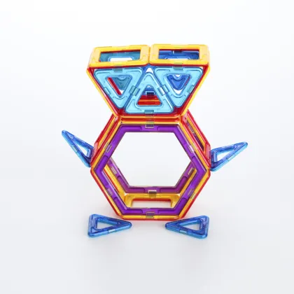 Wholesale DreamBuilder Toy Magnetic Tiles: 120 PCS Creative Magnetic Building Blocks Set - Popular Choice for Mag Wisdom Toys