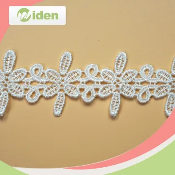 3 CM Chemical Embroidery Designs Flower Bridal Dupatta Lace