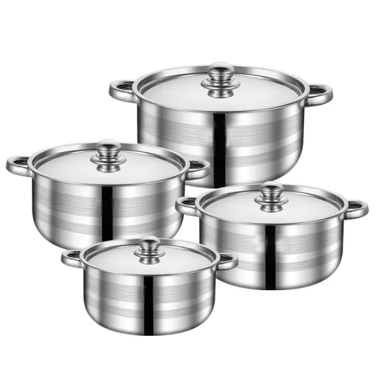 Kitchenware Stainless Steel Pots and Pans Set: Comprehensive Collection for Home Cooking