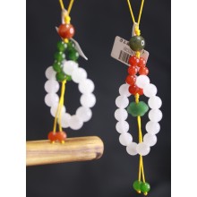 Colgante de alta gama para mujer con cuentas blancas de primera calidad