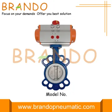 DN80 Butterfly Valve With AT075D Pneumatic Actuator