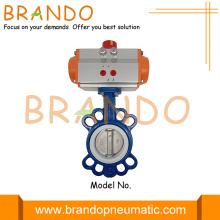 DN80 Butterfly Valve With AT075D Pneumatic Actuator