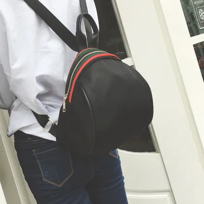 Black casual Oxford backpack