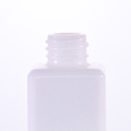 Opal white square dropper bottle with aluminium cap